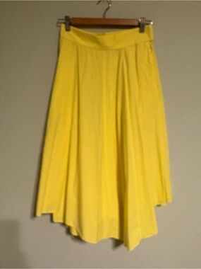 COS Yellow Asymmetrical Long Skirt